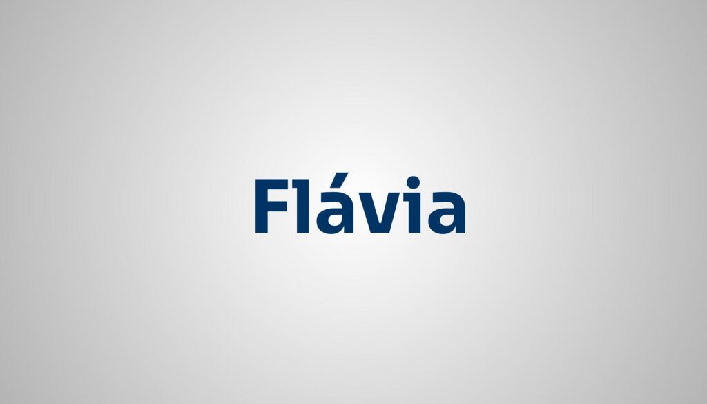 significado do nome Flávia