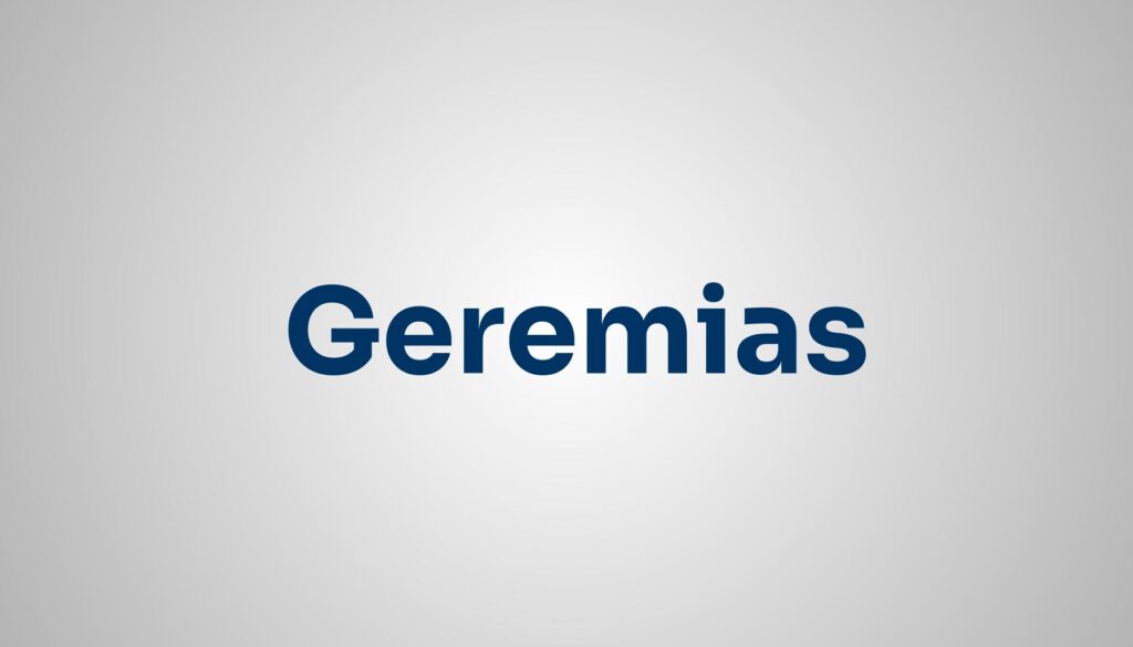 significado do nome Geremias