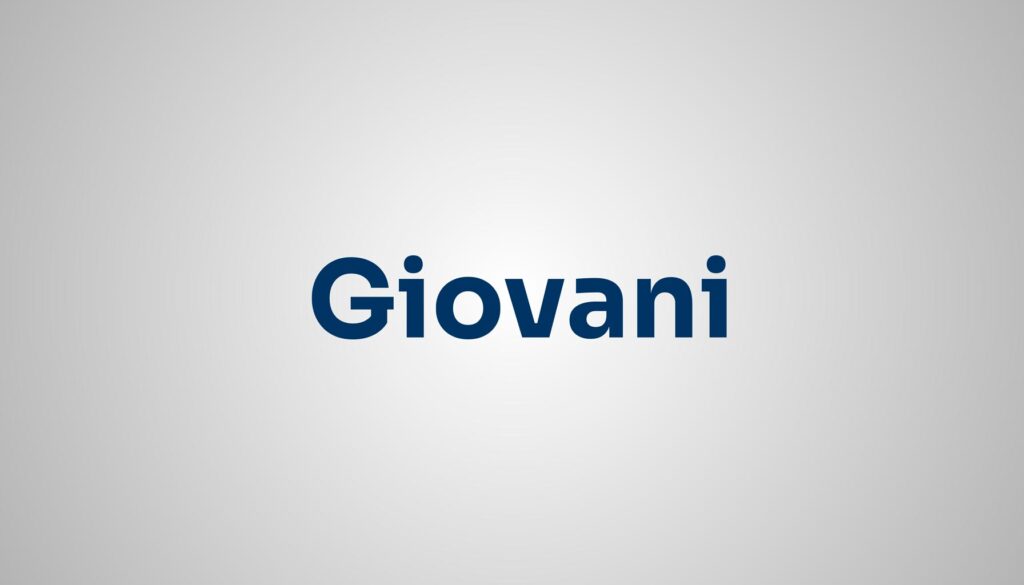 significado do nome Giovani
