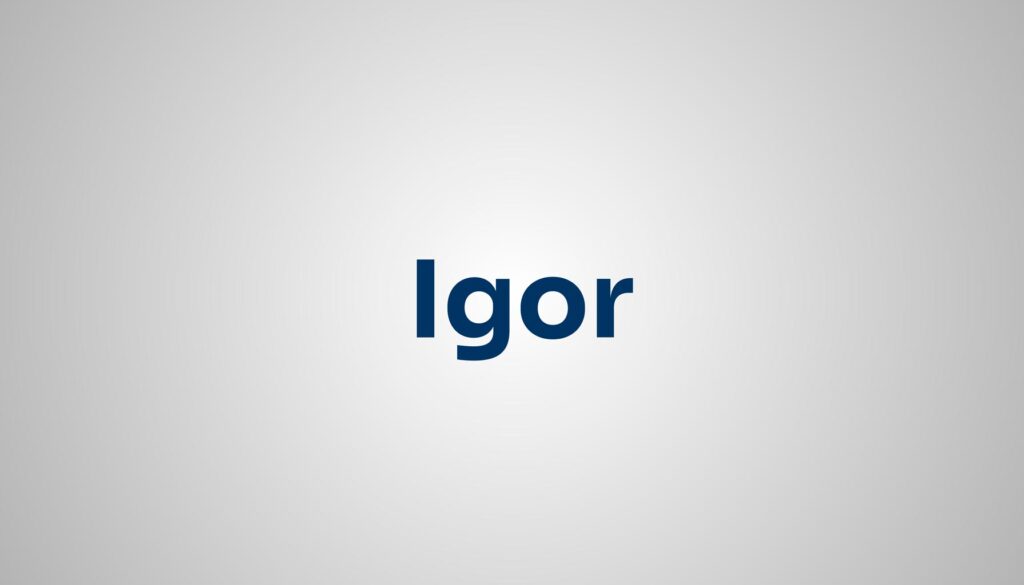 significado do nome Igor