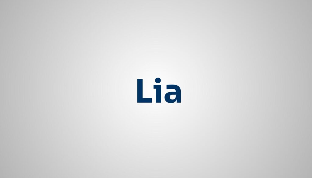 significado do nome Lia
