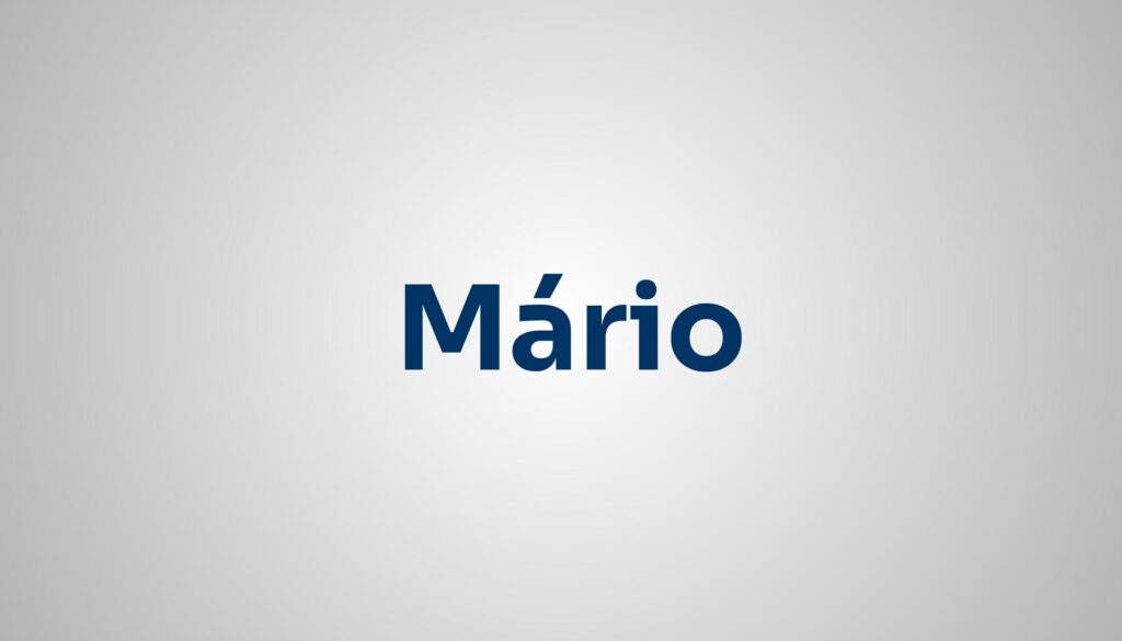 significado do nome Mário