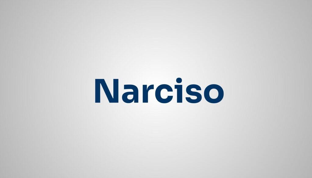 significado do nome Narciso