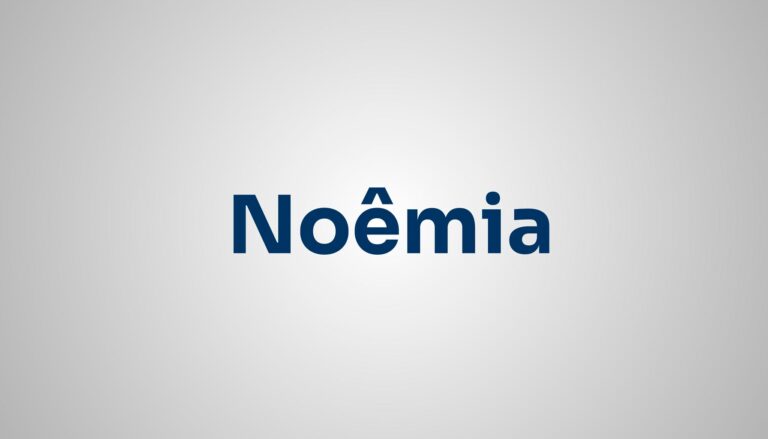 Significado do Nome Noêmia
