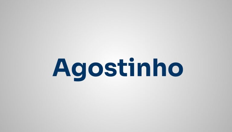 significado do nome Agostinho