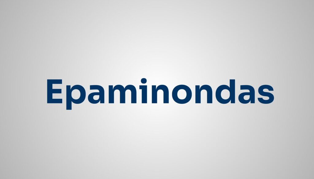 significado do nome Epaminondas