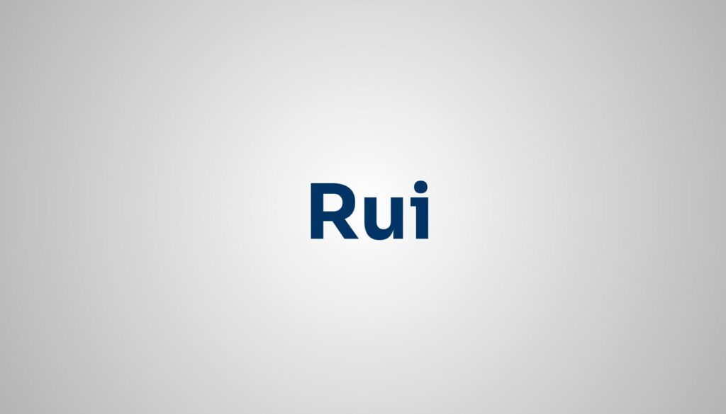significado do nome Rui