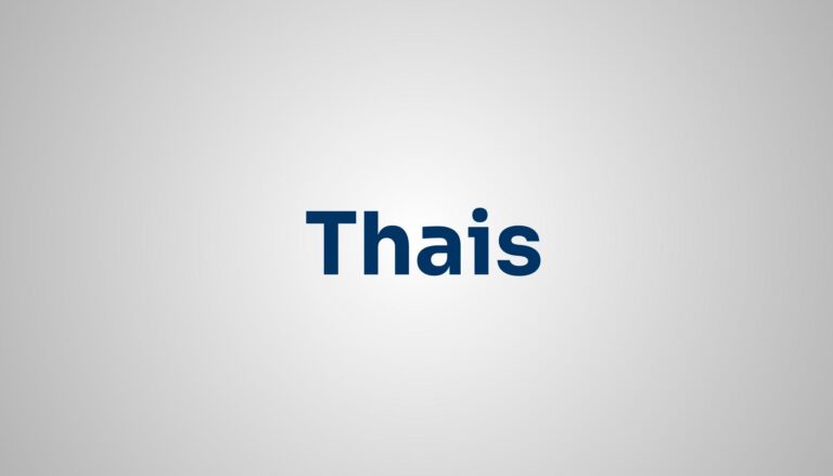 significado do nome Thais