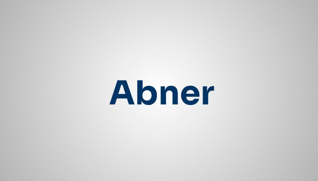 significado do nome Abner