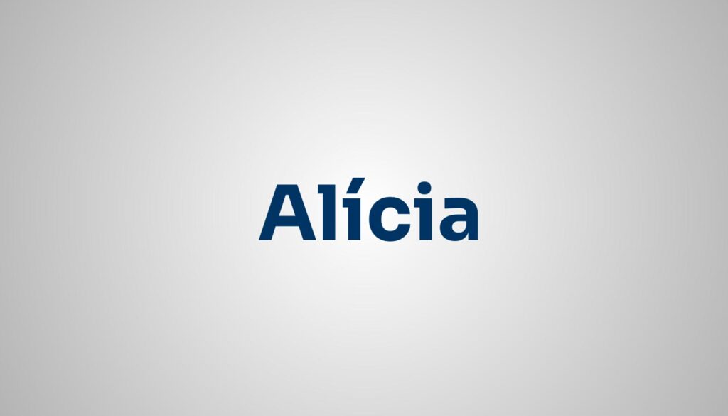 significado do nome Alícia