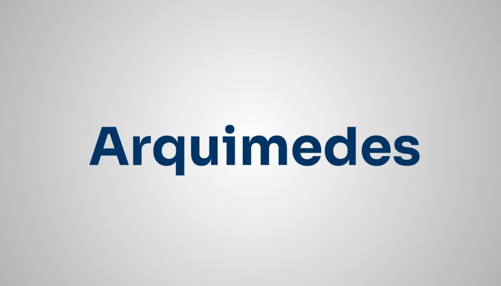 significado do nome Arquimedes