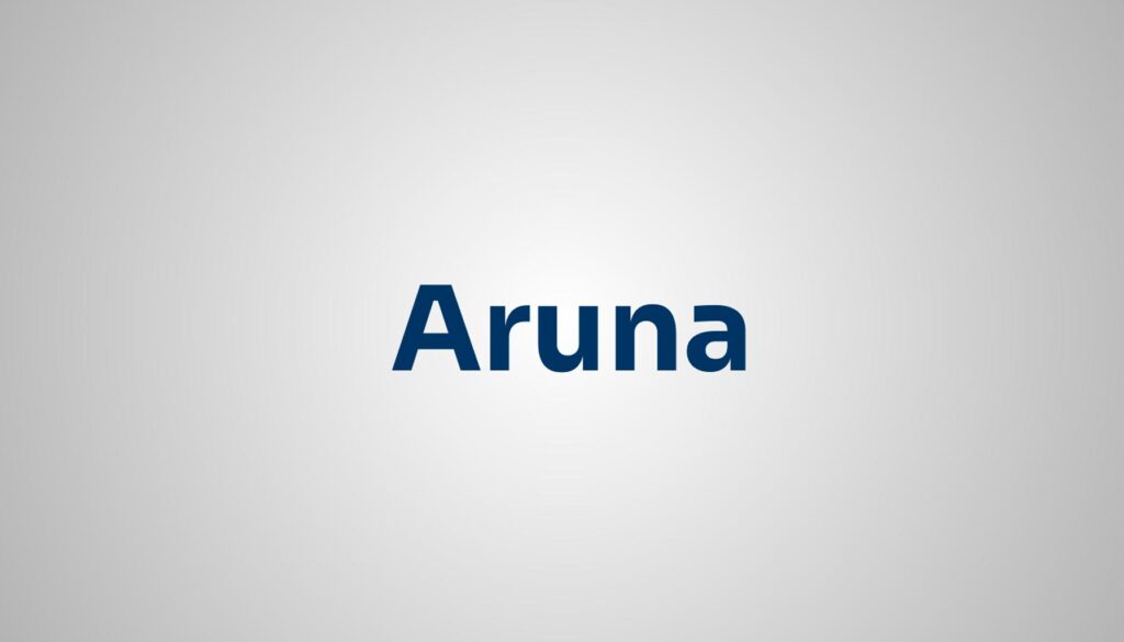 significado do nome Aruna