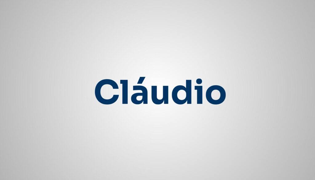 significado do nome Cláudio