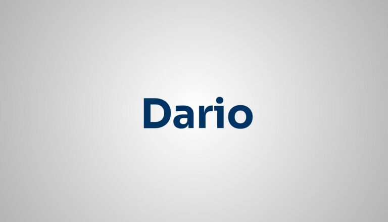 significado do nome Dario