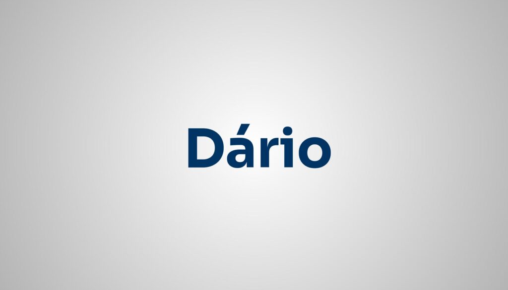 significado do nome Dário