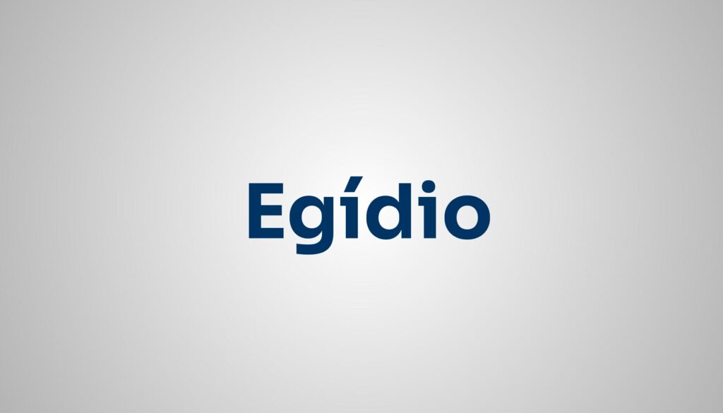 significado do nome Egídio