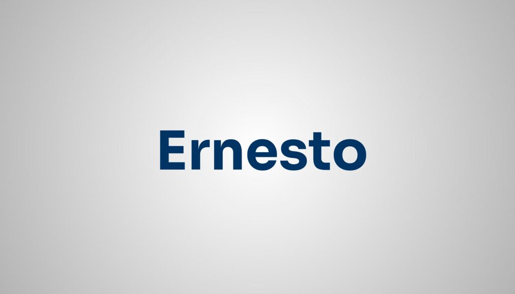 significado do nome Ernesto