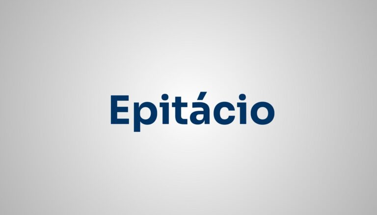 significado do nome Epitácio